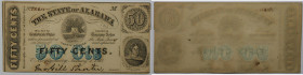 50 Cents Banknote 1863 
Banknoten, USA / Vereinigte Staaten von Amerika, Obsolete Banknotes. Montgomery, AL- State of Alabama. 50 Cents Banknote 1863...