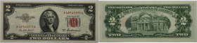 2 Dollars 1853 A
Banknoten, USA / Vereinigte Staaten von Amerika, Small United States Notes / Kleine United States Notes. 2 Dollars 1853 A. I