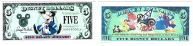 1 Disney Dollar ND 
Banknoten, Fantasy Spielgeld / Fantasy play money. Serie: Helden aus Disneyland. 1 Disney Dollar. Unc
