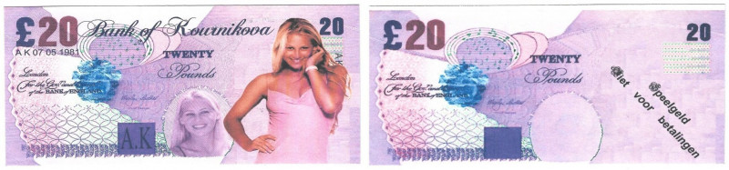 20 Pounds ND 
Banknoten, Fantasy Spielgeld / Fantasy play money. Kournikova. 20...