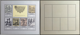 Block 41 1975 
Briefmarken / Postmarken, Deutschland / Germany. DDR. 450. Jahrestag Bauernkrieg Luther. Block 41 1975. Mich.-Nr.: 2013-2018. **