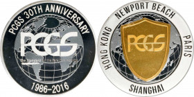 2016 PCGS 30th Anniversary Commemorative Medal. Silver. David Hall Signature, Cassi East Label. (PCGS). Retro OGH.
Deep Cameo Proof.
Estimate: $0.00...