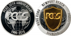 2016 PCGS 30th Anniversary Commemorative Medal. Silver. David Hall Signature. (PCGS). Retro OGH.
Deep Cameo Proof.
Estimate: $0.00- $0.00