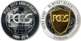 2016 PCGS 30th Anniversary Commemorative Medal. Silver. (PCGS). Retro OGH.
Deep Cameo Proof.
Estimate: $0.00- $0.00