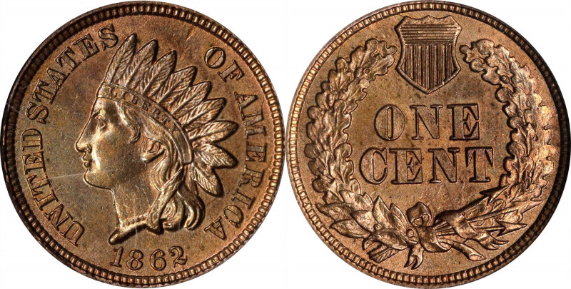 1862 Indian Cent. MS-63 (PCGS). OGH.
PCGS# 2064. NGC ID: 227H.
Estimate: $0.00...