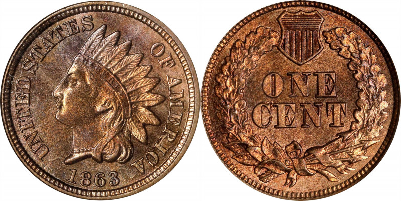 1863 Indian Cent. MS-64 (NGC).
PCGS# 2067. NGC ID: 227J.
Estimate: $0.00- $0.0...