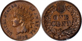 1868 Indian Cent. EF-45 (PCGS).
PCGS# 2091. NGC ID: 227S.
Estimate: $0.00- $0.00