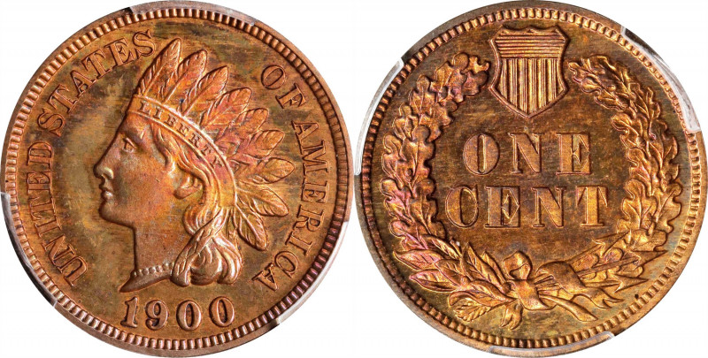 1900 Indian Cent. Proof. Unc Details--Questionable Color (PCGS).
PCGS# 2387. NG...