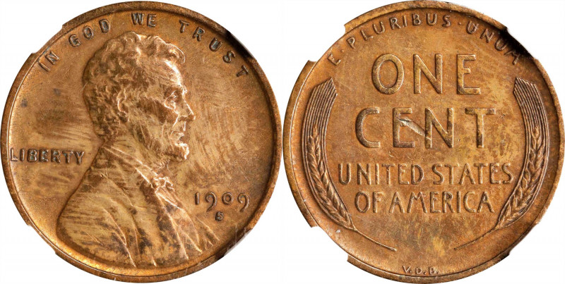 1909-S Lincoln Cent. V.D.B. EF Details--Improperly Cleaned (NGC).
PCGS# 2426. N...