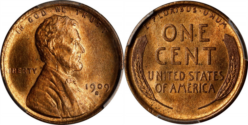 1909-S Lincoln Cent. MS-65 RB (PCGS). CAC.
PCGS# 2433. NGC ID: 22B4.
Estimate:...
