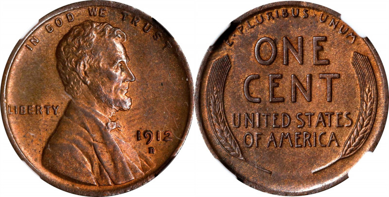 1912-D Lincoln Cent. MS-63 RB (NGC).
PCGS# 2454. NGC ID: 22BB.
Estimate: $0.00...