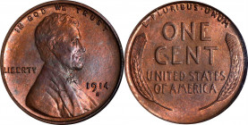 1914-S Lincoln Cent. MS-64 RB (NGC).
PCGS# 2474. NGC ID: 22BJ.
Estimate: $0.00- $0.00