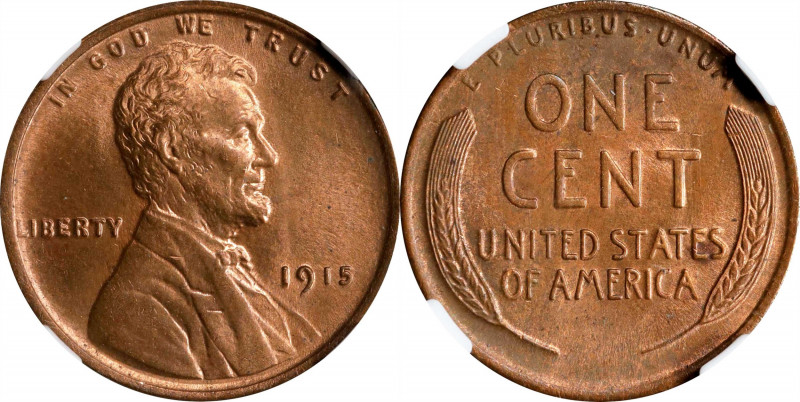 1915 Lincoln Cent. MS-65 RB (NGC).
PCGS# 2478. NGC ID: 22BK.
Estimate: $0.00- ...