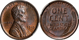 1919-D Lincoln Cent. MS-65 BN (PCGS). CAC.
PCGS# 2516. NGC ID: 22BZ.
Estimate: $0.00- $0.00