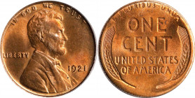 1921 Lincoln Cent. MS-64 RD (PCGS).
PCGS# 2533. NGC ID: 22C6.
Estimate: $0.00- $0.00