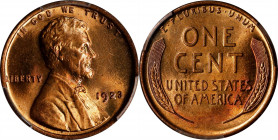 1923 Lincoln Cent. MS-65 RD (PCGS).
PCGS# 2545. NGC ID: 22CA.
Estimate: $0.00- $0.00