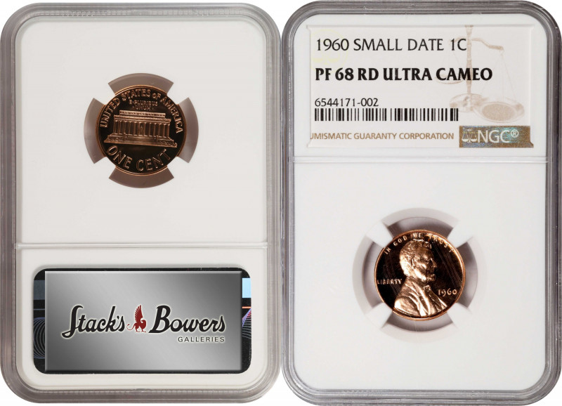 1960 Lincoln Cent. Small Date. Proof-68 RD Ultra Cameo (NGC).
PCGS# 93392. NGC ...