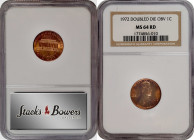 1972 Lincoln Cent. Doubled Die Obverse. MS-64 RD (NGC).
PCGS# 2950. NGC ID: 22GU.
Estimate: $0.00- $0.00