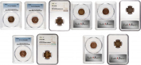 Lot of (5) Certified Choice Proof Lincoln Cents. Wheat Ears Reverse.
Included are: 1937 Proof-63 RB (PCGS); 1939 Proof-64 RB (PCGS); 1941 Proof-64 RB...