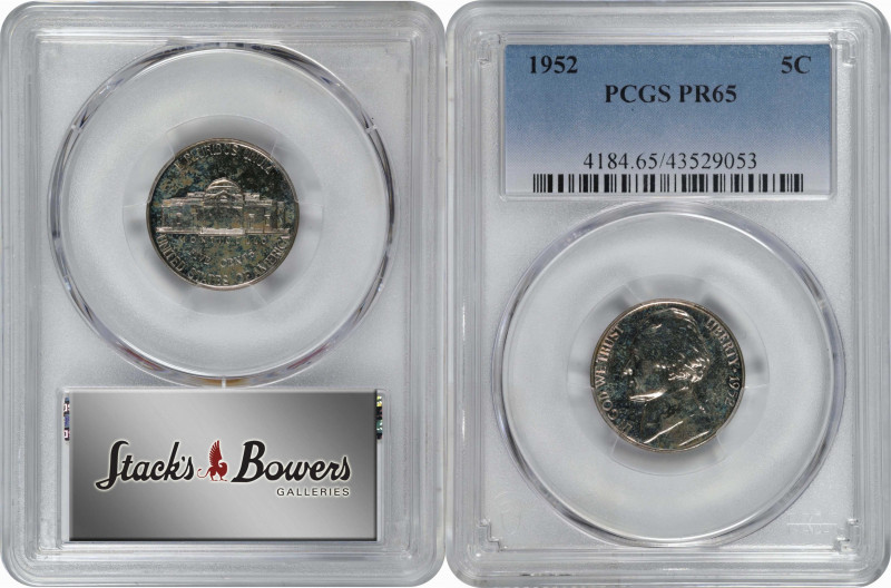 Lot of (14) Gem Proof 1950, 1952 and 1954 Jefferson Nickels. (PCGS).
Included a...