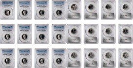 Lot of (12) Superb Proof 1950s and 1960s Washington Quarters. (PCGS).
Included are: 1956: Proof-69 Cameo; (7) Proof-68; Proof-67 Cameo; and 1962: (3)...