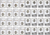 Lot of (16) 1960-Dated Washington Quarters. MS-66 (NGC).
Included are: (4) 1960; and (12) 1960-D.
Estimate: $0.00- $0.00