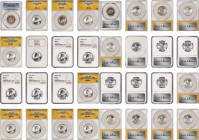 Lot of (26) Certified Liberty Seated and Washington Quarters.
Included are: Liberty Seated: 1853 Arrows and Rays, VG-8 (PCGS); Washington: 1941-D/D R...