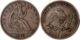 1846-O Liberty Seated Half Dollar. Medium Date. VF-30 (PCGS). CAC.
PCGS# 6255. NGC ID: 24H8.
Estimate: $0.00- $0.00