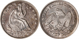 1854-O Liberty Seated Half Dollar. Arrows. EF-45 (NGC).
PCGS# 6280. NGC ID: 24JM.
Estimate: $0.00- $0.00