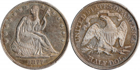 1877/6 Liberty Seated Half Dollar. FS-301. EF Details--Cleaned (PCGS).
PCGS# 96355.
Estimate: $0.00- $0.00