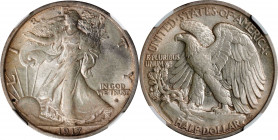 1917-D Walking Liberty Half Dollar. Obverse Mintmark. AU-58 (NGC).
PCGS# 6570. NGC ID: 24PR.
Estimate: $0.00- $0.00