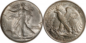 1919-D Walking Liberty Half Dollar. AU-58 (PCGS). CAC.
PCGS# 6578. NGC ID: 24PZ.
Estimate: $0.00- $0.00