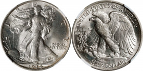 1934 Walking Liberty Half Dollar. MS-64 (NGC).
PCGS# 6592. NGC ID: 24RF.
Estimate: $0.00- $0.00