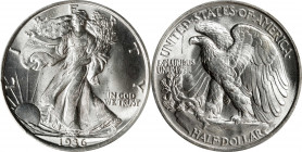 1936 Walking Liberty Half Dollar. MS-65 (PCGS).
PCGS# 6598. NGC ID: 24RM.
Estimate: $0.00- $0.00