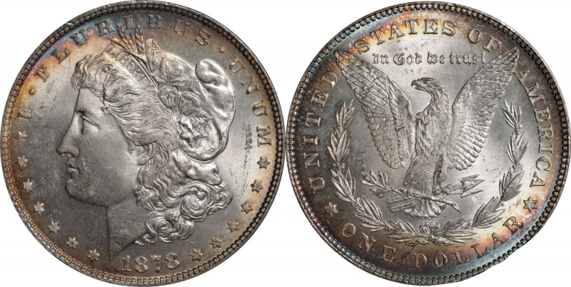 1878 Morgan Silver Dollar. 7/8 Tailfeathers. Strong. MS-63 (NGC).
PCGS# 7078. N...