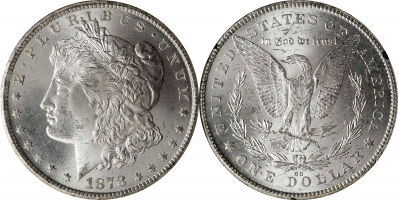 1878-CC GSA Morgan Silver Dollar. MS-64 (NGC).
The original box and card are no...