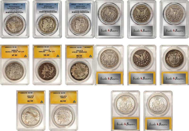 Lot of (8) Certified Morgan Silver Dollar VAM Varieties.
Included are: 1888-O V...