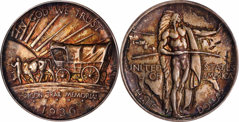 1936 Oregon Trail Memorial. MS-64 (NGC).
PCGS# 9345. NGC ID: BYHB.
Estimate: $...