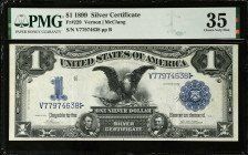 Fr. 229. 1899 $1 Silver Certificate. PMG Choice Very Fine 35.
PMG comments "Ink Added."
Estimate: $150.00- $250.00