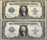 Lot of (2) Fr. 237 & 237*. 1923 $1 Silver Certificates. Fine.
Holes, edge damage/loss, pinholes and staining.
Estimate: $100.00- $150.00