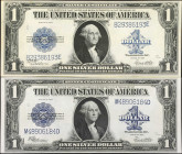 Lot of (2) Fr. 237 & 238. 1923 $1 Silver Certificates. About Uncirculated.
Toning/staining is found on the Woods - White note.
Estimate: $120.00- $1...