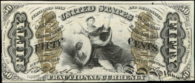 Fr. 1360. 50 Cents. Third Issue. Choice Very Fine.
Still attractive bronzing for the assigned condition.
Estimate: $80.00- $120.00