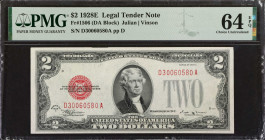 Fr. 1506. 1928E $2 Legal Tender Note. PMG Choice Uncirculated 64 EPQ.
Nearly Gem.
Estimate: $80.00- $120.00