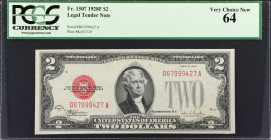 Lot of (2) Fr. 1507. 1928F $2 Legal Tender Notes. PCGS Currency Very Choice New 64. Consecutive.
Consecutive.
Estimate: $80.00- $120.00