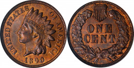 1890 Indian Cent. MS-64 RB (ANACS). OH.
PCGS# 2176. NGC ID: 228J.
Estimate: $0.00- $0.00