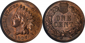 1907 Indian Cent. MS-64 RB (ANACS). OH.
PCGS# 2227. NGC ID: 2294.
Estimate: $0.00- $0.00