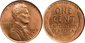 1913-D Lincoln Cent. MS-64 RB (PCGS). OGH.
PCGS# 2463. NGC ID: 22BE.
Estimate: $0.00- $0.00