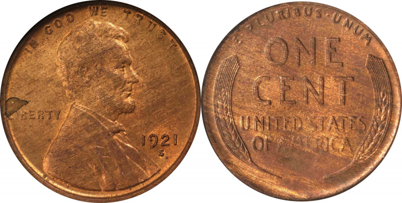 1921-S Lincoln Cent. MS-62 RB (ANACS). OH.
PCGS# 2535. NGC ID: 22C7.
Estimate:...