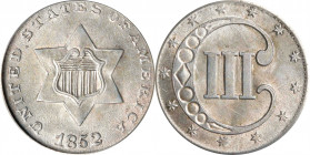 1852 Silver Three-Cent Piece. MS-62 (PCGS). OGH.
PCGS# 3666. NGC ID: 22YZ.
Estimate: $0.00- $0.00