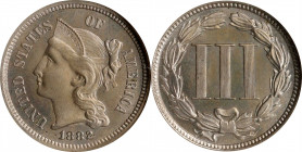 1882 Nickel Three-Cent Piece. Proof-65 (NGC). OH.
PCGS# 3778. NGC ID: 2764.
Estimate: $0.00- $0.00